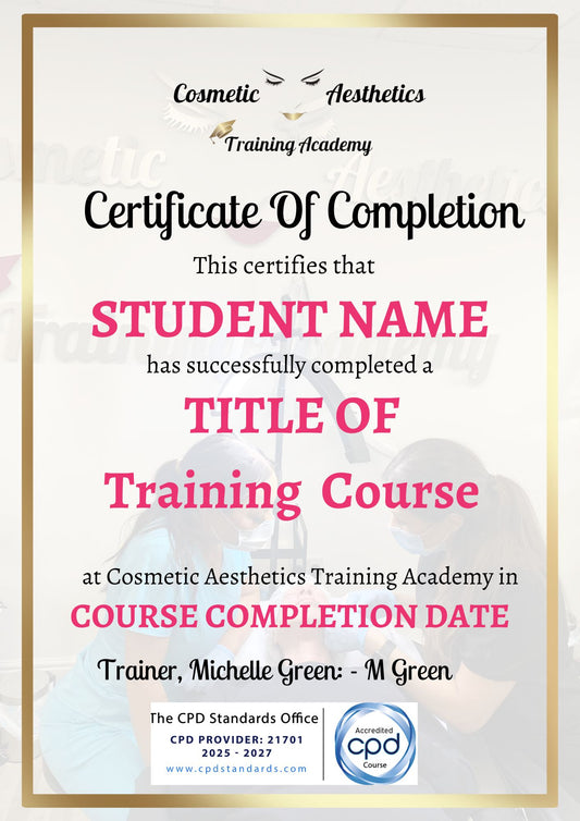Accredited Replacement Certificate A4