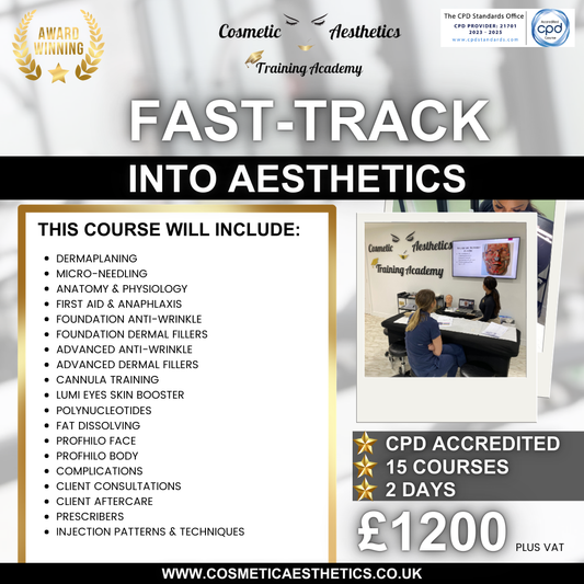 Fast Track to Aesthetics for Beginners and Non-Medics (Home Learning & Inhouse)